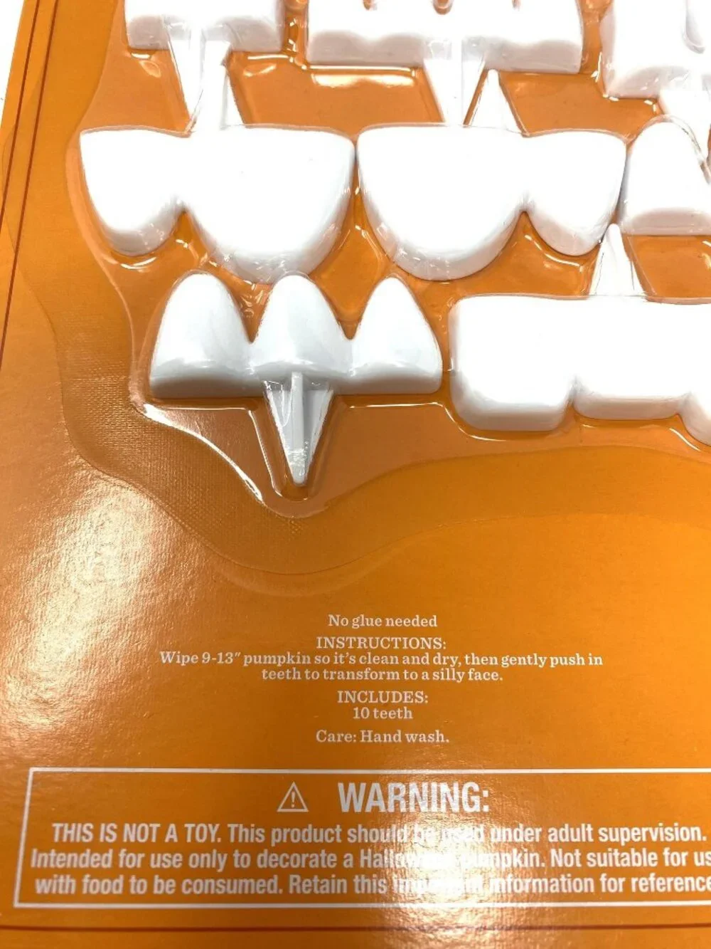 Target 10pc Silly Push In Teeth Carving Halloween Decorative Prop Kit